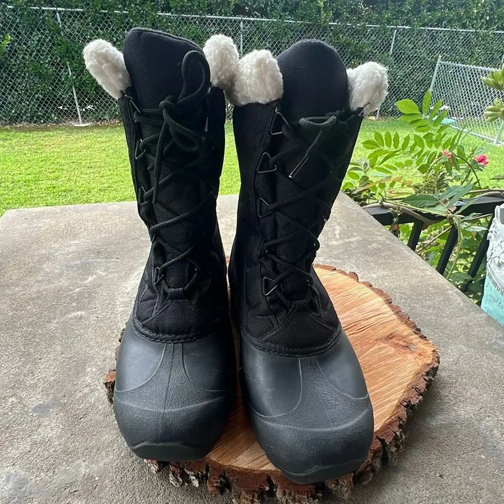 Sorel Cumberland Insulated Waterproof Snow Boots Black Size 9
